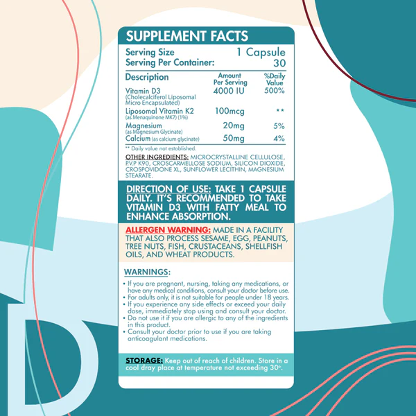 Liposomal D3+K2 -30Serv.-30Capsules - Image 3